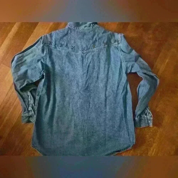 Vintage Western Denim Zip Up - Picture 3 of 5